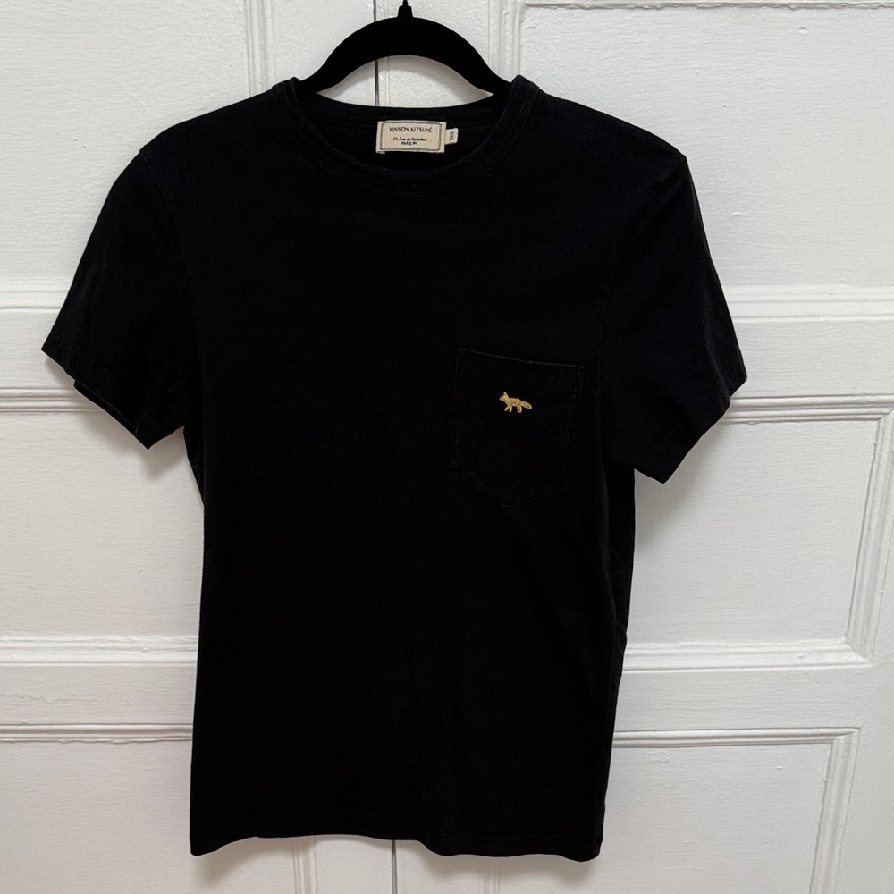 MAISON KITSUNE Black T-Shirt